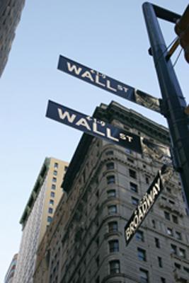 Wall Street street sign